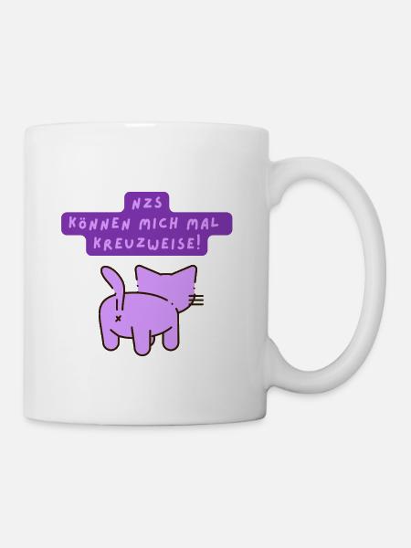 NZS können mich mal kreuzweise! - Tasse - Weiß
