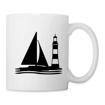 Segeln - Tasse - Weiß - Rechts