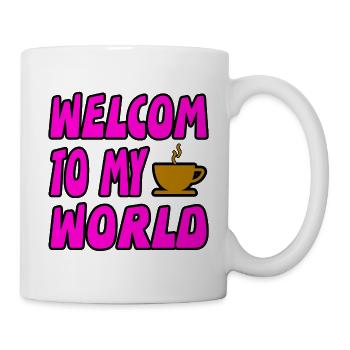 Kaffee - Tasse - Weiß - Rechts