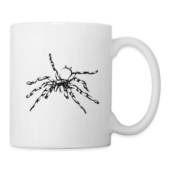 Black Spider – Insektenillustration - Tasse - Weiß - Rechts