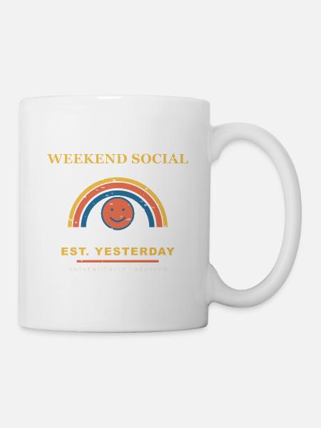Weekend Social - Tasse - Weiß