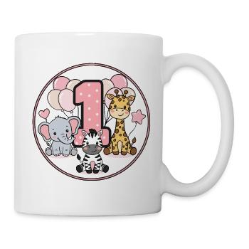 First Birthday Animal Friends Circle - Mug - white - Right