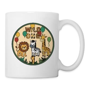 WILD ONE Animal Joy Circle Badge - Mug - white - Right
