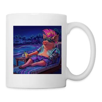 Cyberpig - Tasse - Weiß - Rechts