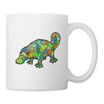 Mosaic Platypus Rainbow Style - Mug - white - Right