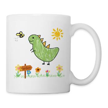 Dino Garden Green Kids - Mug - white - Right