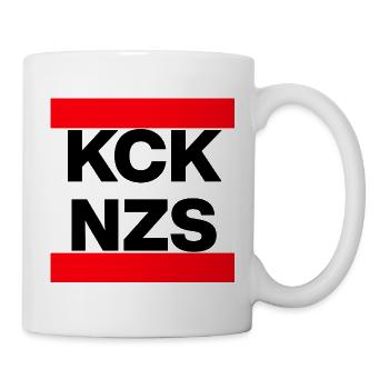 KCK NZS ! DÉCLARATION CONTRE LES NÉO-NAZIS, PLUS JAMAIS - Mug blanc - blanc - Droite