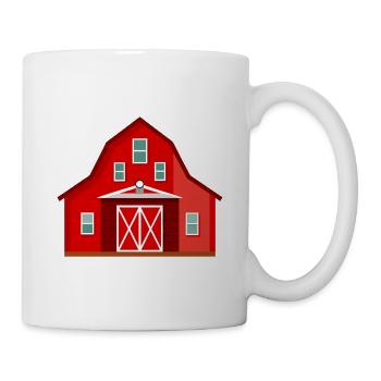 Red barn - Mug - white - Right