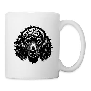 Poodle Dog Head - Mug - white - Right