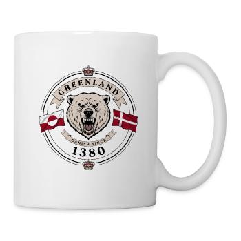 Bear Crest du Danemark et du Groenland - Mug blanc - blanc - Droite