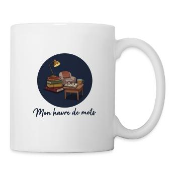 Mon havre de mots - Coin Lecture & Livre - Mug blanc - blanc - Droite