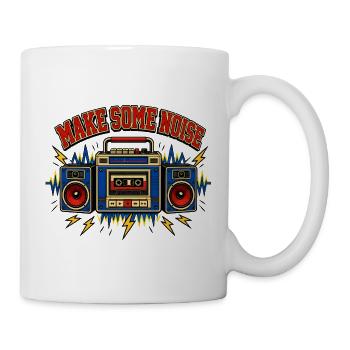 Make Some Noise Retro Boombox - Mug - white - Right