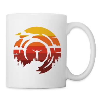 Gebirge - Tasse - Weiß - Rechts