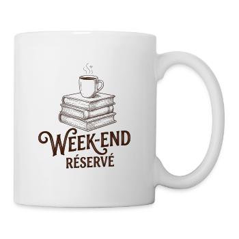 Week-end Réservé - Rendez-vous avec ma PAL - Mug blanc - blanc - Droite