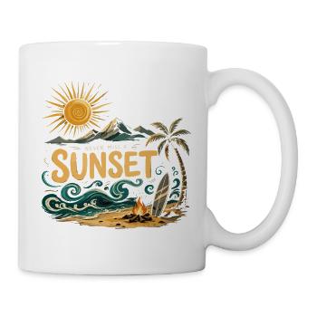 Never Miss A Sunset Surf Beach - Mug - white - Right