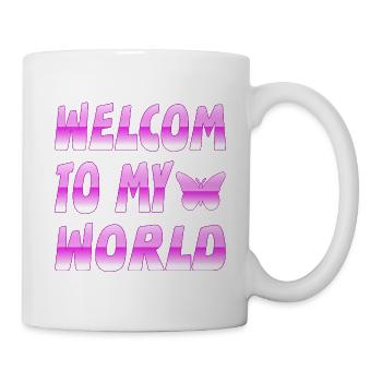 Schmetterlinge - Tasse - Weiß - Rechts