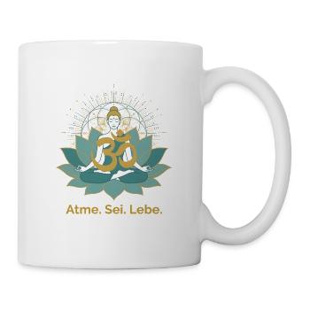 Om Meditation auf Lotus - Tasse - Weiß - Rechts
