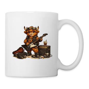 Highland Cow Rock-Star - Tasse - Weiß - Rechts