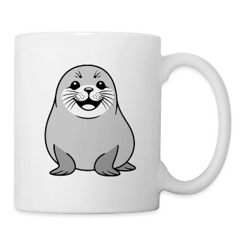 Cute Seal Comic Design - Mug - white - Right