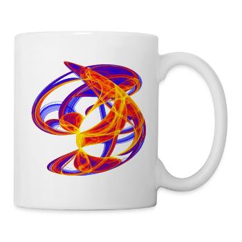 Feuerbahn – Chaos Kunst - Mug - white - Right