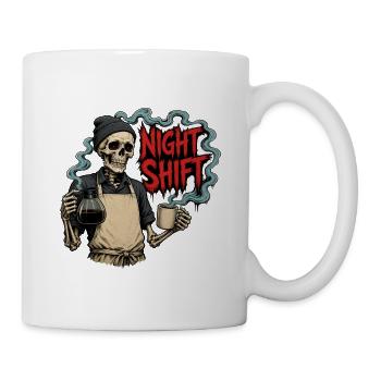 Night Shift Coffee – Barista Skeleton Night Shift - Mug - white - Right