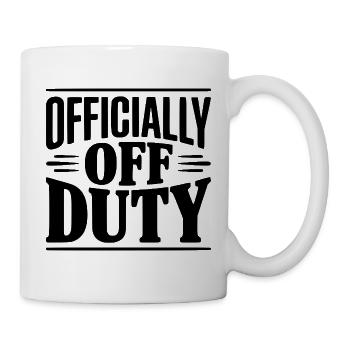 Officially Off Duty - Mug - white - Right