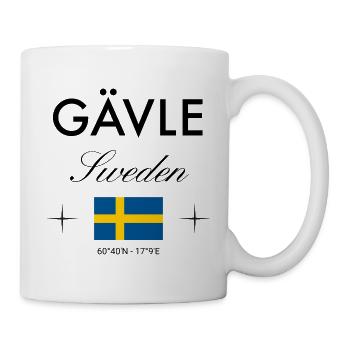 Gävle Sweden Coordinates Travel Souvenir - Mug - white - Right