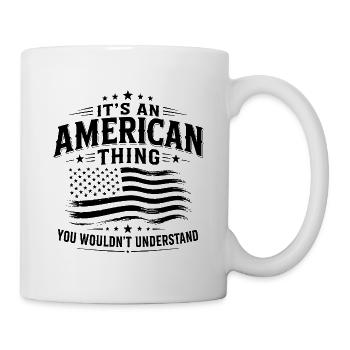 This is an American thing with USA pride - Mug - white - Right