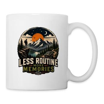 Less Routine More Memories - Mug - white - Right