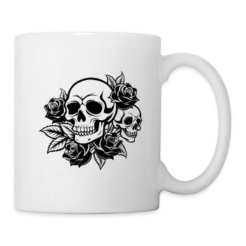 Skulls and Roses - Mug - white - Right