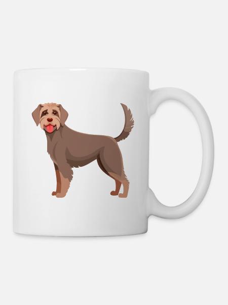 Deutsch-Drahthaar-Hund (Comic) - Tasse - Weiß