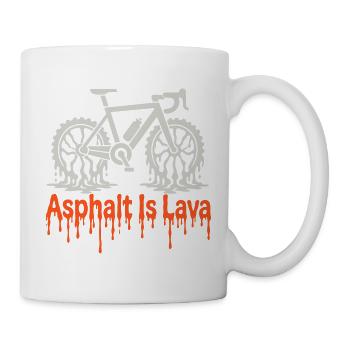 Asphalt Is Lava Bike - Mug - white - Right