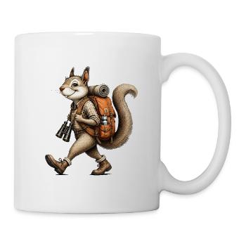Vintage Squirrel Explorer Hiker - Mug - white - Right