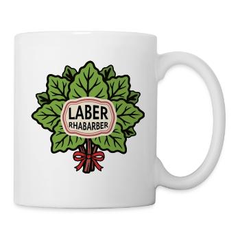 Rhabarber Laber Blätter Bouquet - Tasse - Weiß - Rechts