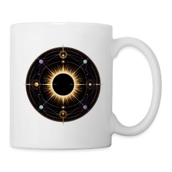 Instrument scientifique de la couronne totale d’éclipse solaire - Mug blanc - blanc - Droite
