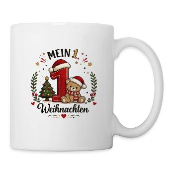 Mein Erstes Weihnachten Teddy - Tasse - Weiß - Rechts
