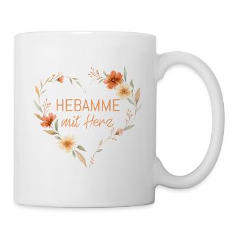 Sage-femme avec cœur - Personnalisable - Mug blanc - blanc - Droite