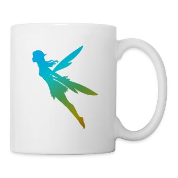 Gradient fairy with wings - Mug - white - Right