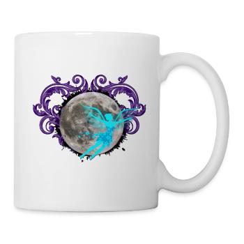 Moonlight Fairy, Flourish, Moons - Mug - white - Right