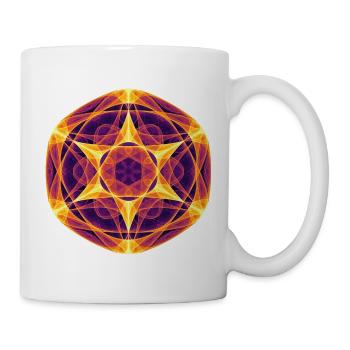 Solar Mandala – Math Art - Mug - white - Right