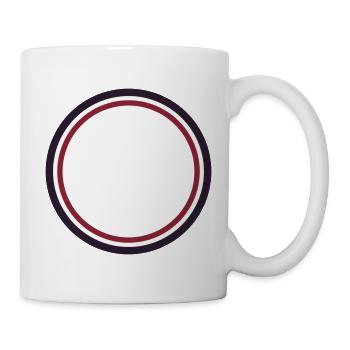 Empty Circle Frame - Add Your Own Text Design - Mug - white - Right