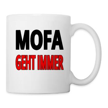 Mofa - Tasse - Weiß - Rechts