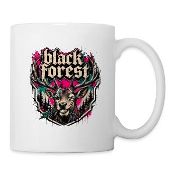 Black Forest Deer Motif - Mug - white - Right
