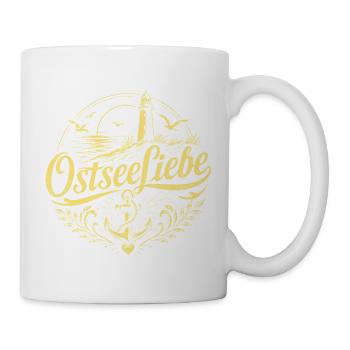 OstseeLiebe Leuchtturm Flair - Tasse - Weiß - Rechts