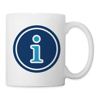 Information Symbol Line Icon Vector - Mug - white - Right