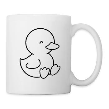 Un petit petit petit bébé et les enfants - Mug blanc - blanc - Droite