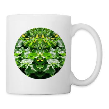 Nature Mandala Plante Aquatique Miroir - Mug blanc - blanc - Droite