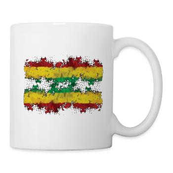 Paint Splash Rastafari Flag Mix - Mug - white - Right