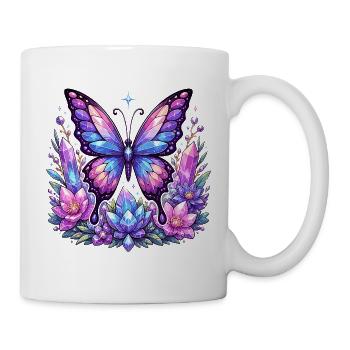 Crystal Butterfly Blossoms - Mug - white - Right