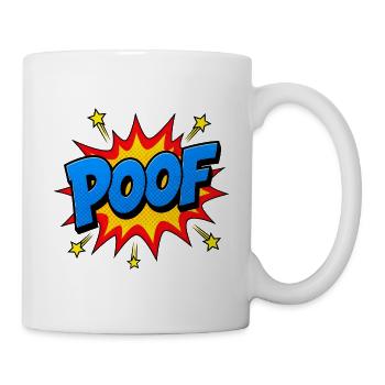 POOF Comic Lettering – Action Pop Art Explosion - Mug - white - Right